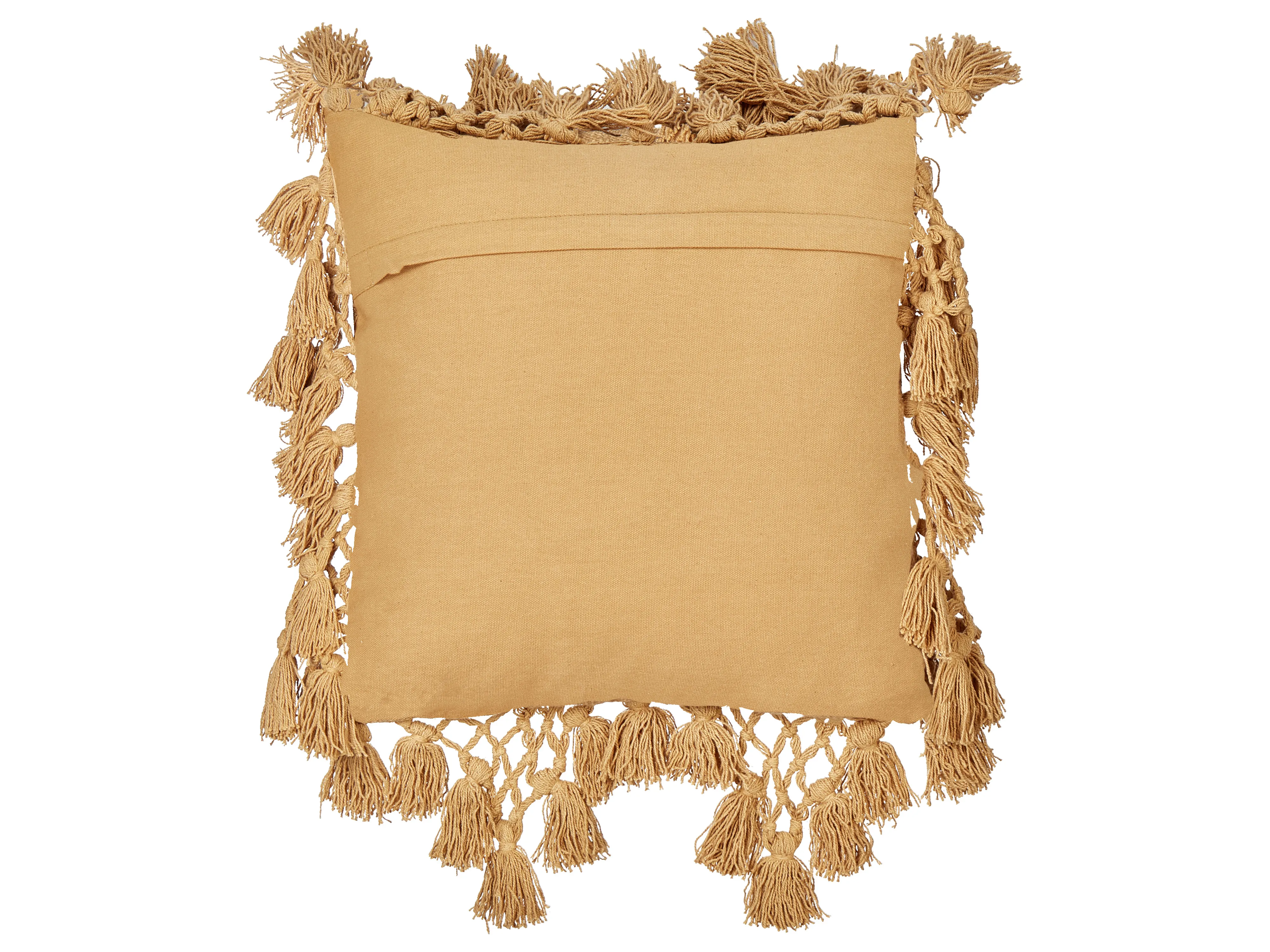 Set van 2 sierkussens OLEARIA Katoen 45 x 45 cm Zandbeige effen