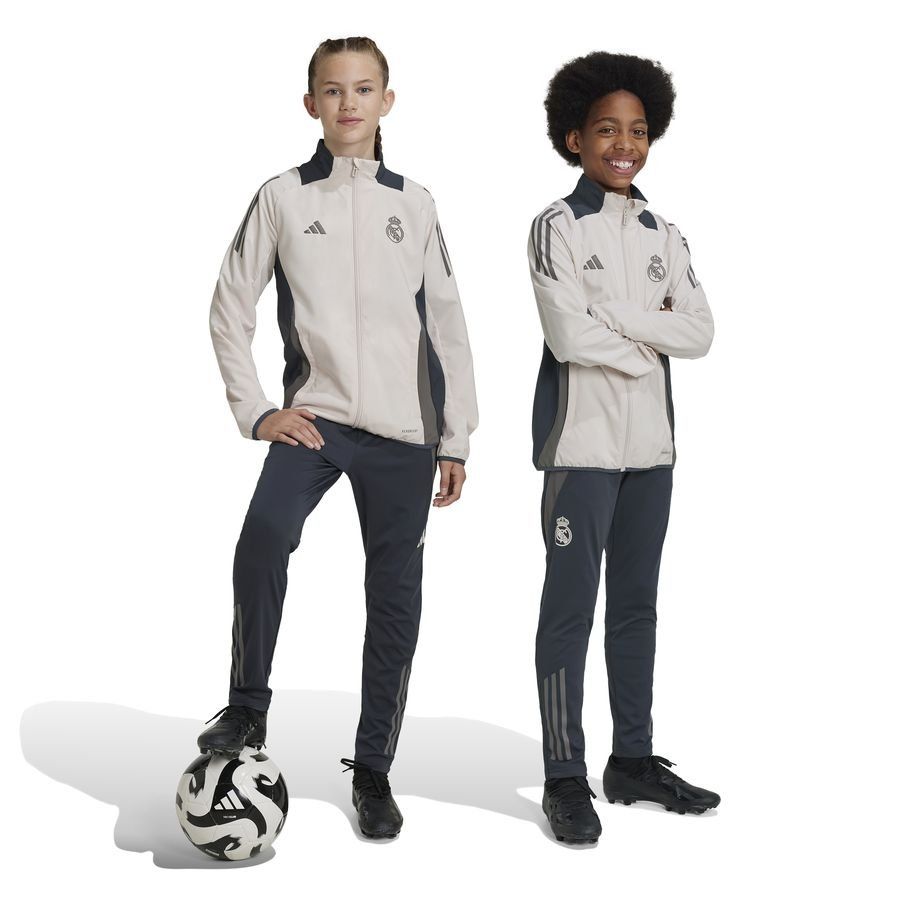 Real Madrid Bas de Survêtement Tiro 24 EU - Gris/Putty Mauve/Gris Enfant