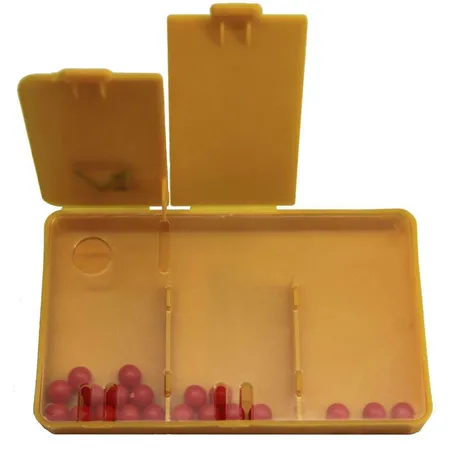 Wissner RE-Plastic® Zahlenzerlegungsbox, Kästchen mit 3 trennbaren Kammern und 20 roten Kugeln