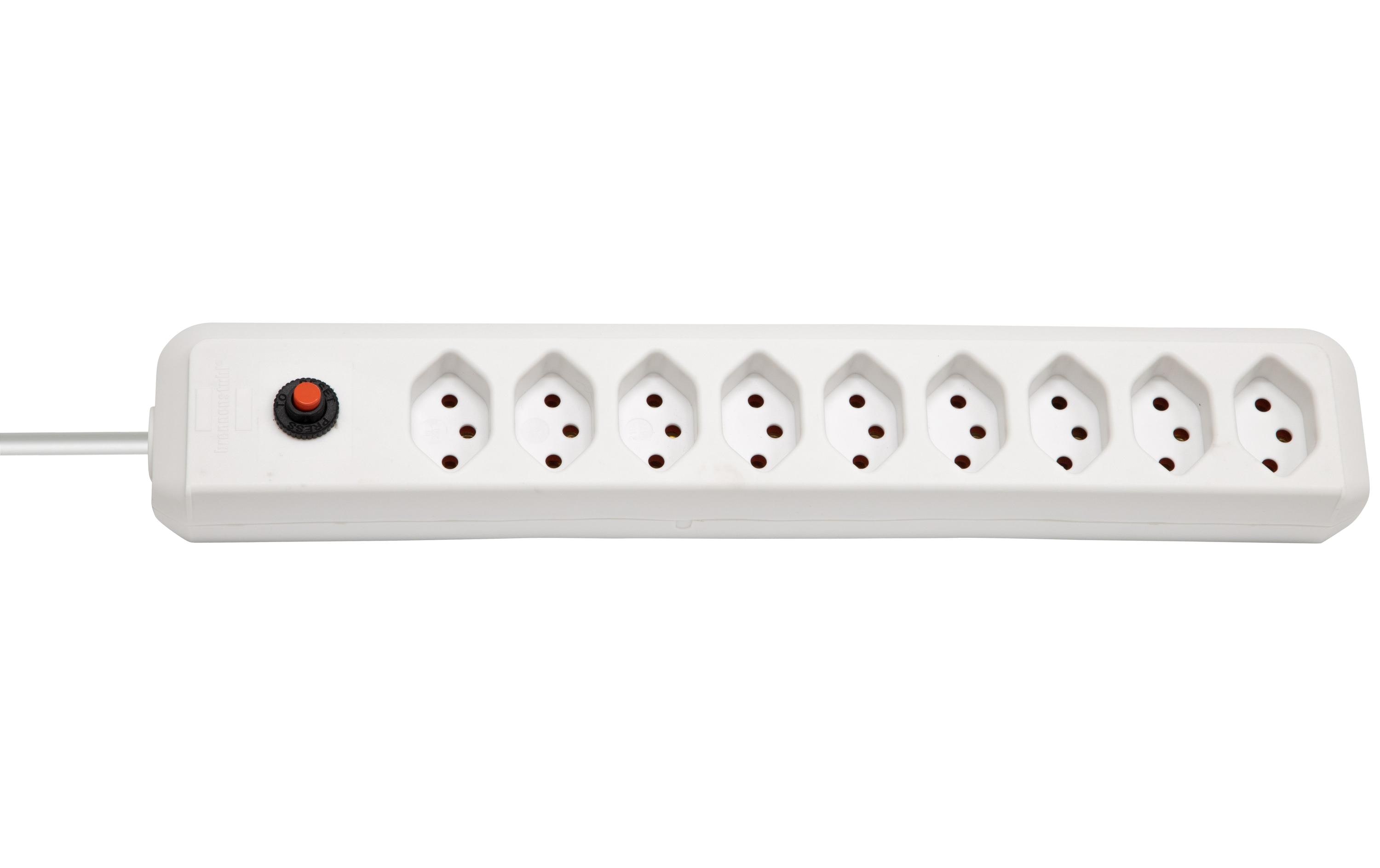 Steckdosenleiste Eco-Line 9x T13Ohne Schalter, weiss