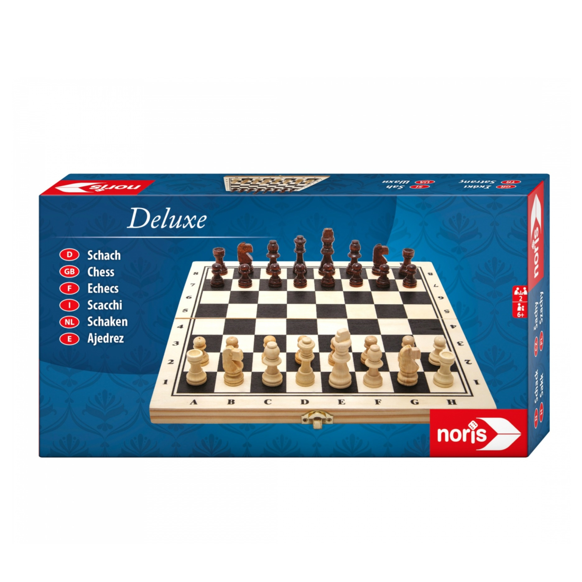 (29x29cm) Deluxe Holz Schach Brettspiel Chess Gesellschaftsspiel Schachbrett (606108014)