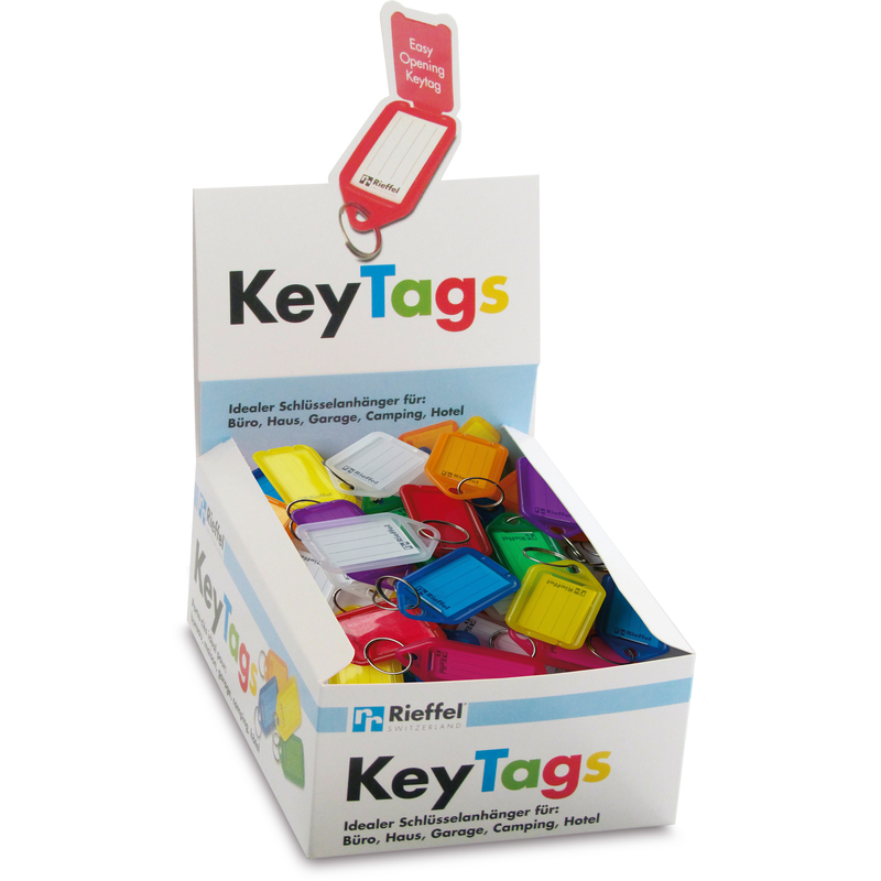 Rieffel Schlüsselanhänger KT 1000, 100 Stück, assortiert