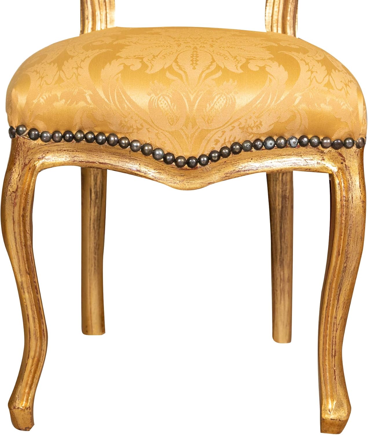 Biscottini Barock Stuhl 90x45x42 cm | Esszimmerstuhl Handwerklich | Barock Möbel für Schlaf- und Wohnzimmer