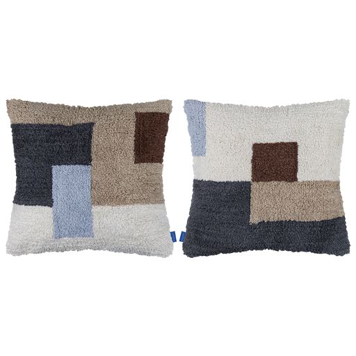 Mette Ditmer Brick Tufted Pude, Dark Grey, 50x50 cm