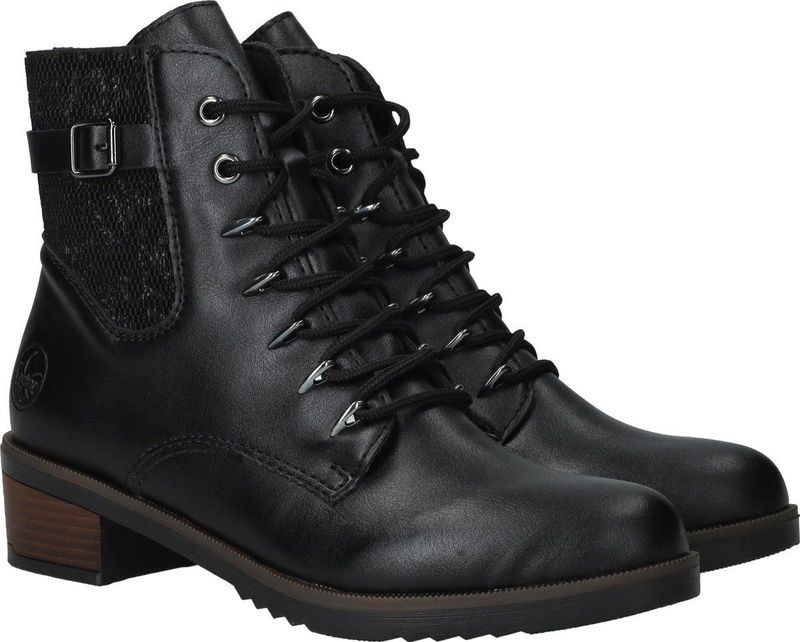 Rieker Veterboots - Dames - Zwart