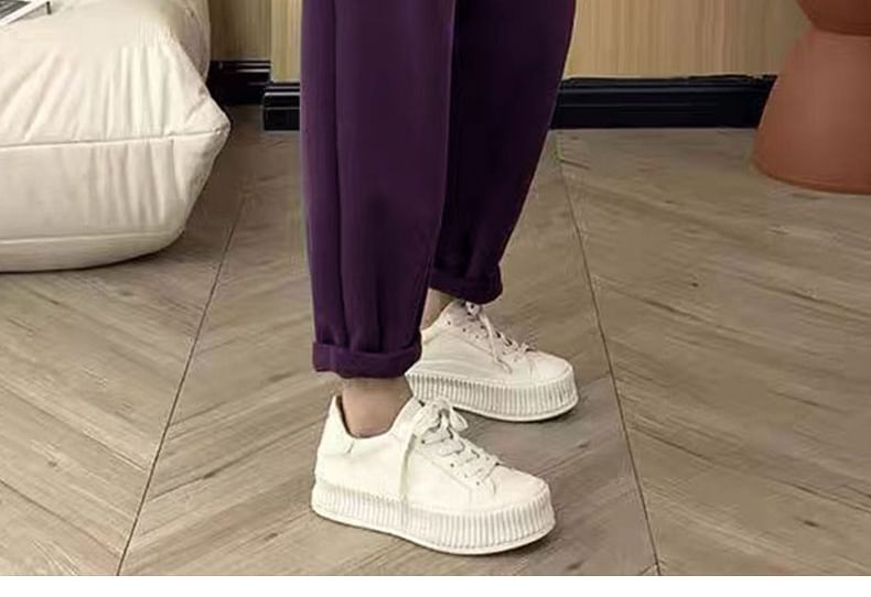 Magimomo - Effen baggy joggingbroek met elastische taille