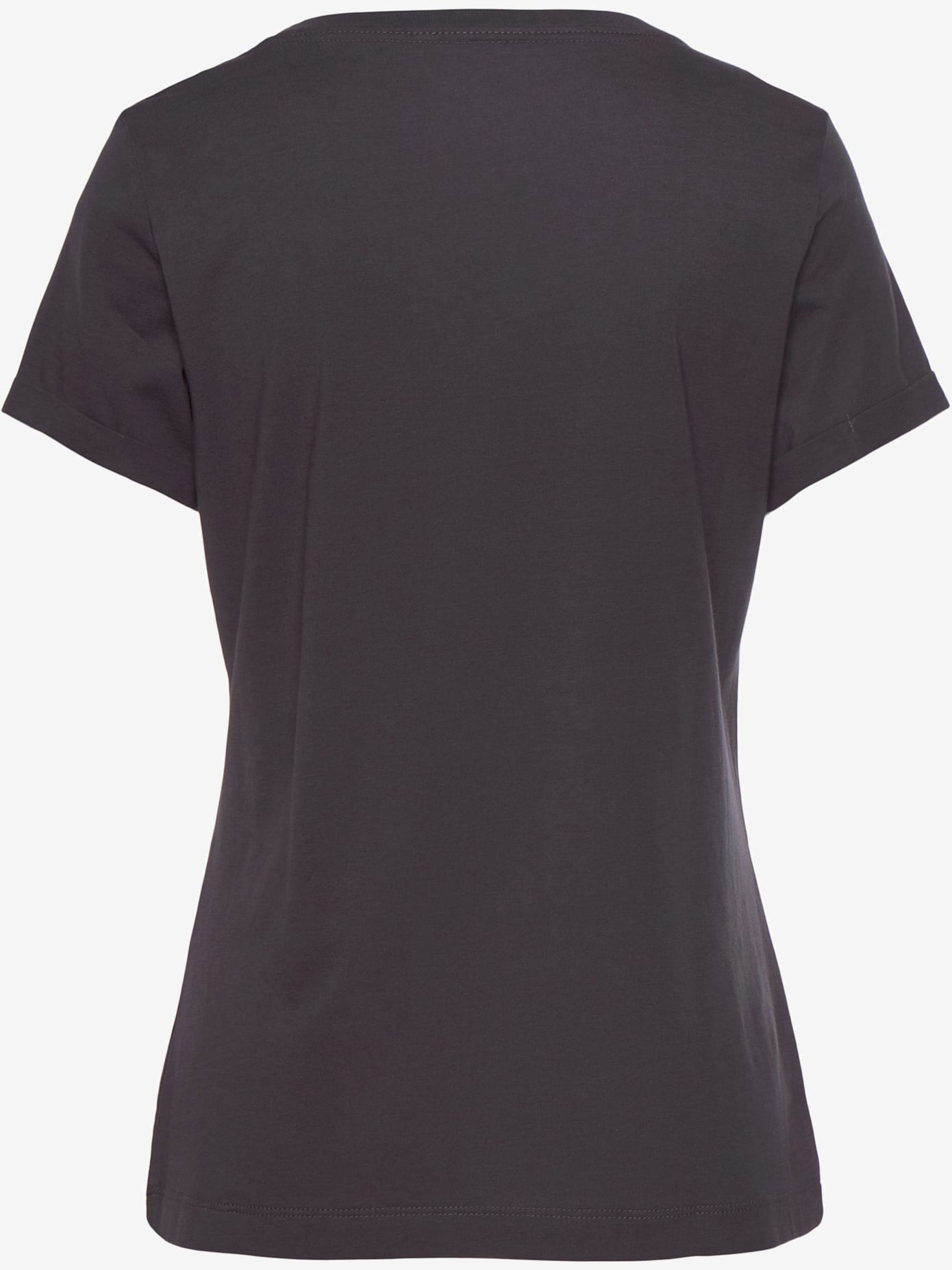 Pyjama court t-shirt à encolure ronde et manches courtes avec revers aux ourlets