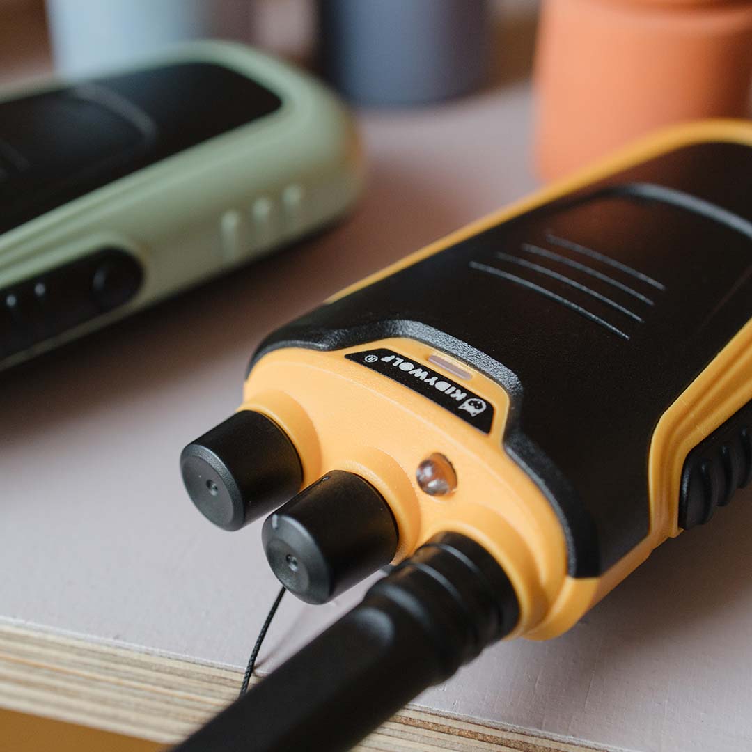 kidywolf kidytalk walkie talkie - groen mosterd