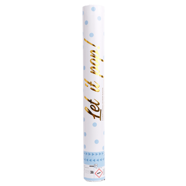 Lichtblauwe Confetti Kanon 40cm