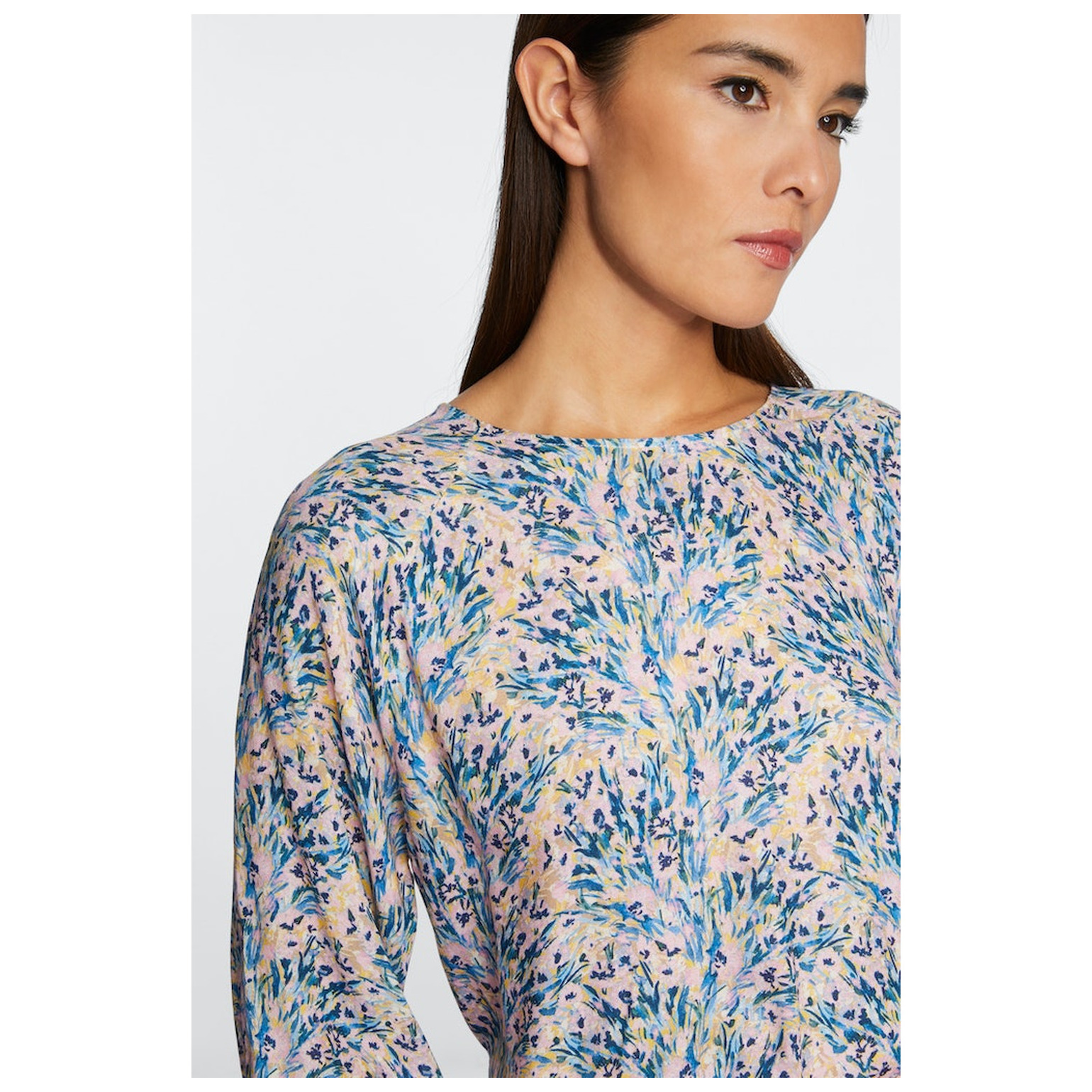 Rich & Royal Printed blouse with round neck