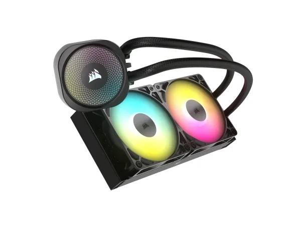 CORSAIR Nautilus 360 RS ARGB - Processors flydende kølesystem - Radiatorstørrelse: 360 mm - (for: LGA1851, LGA1700, AM5, AM4) - kobber - 120 mm