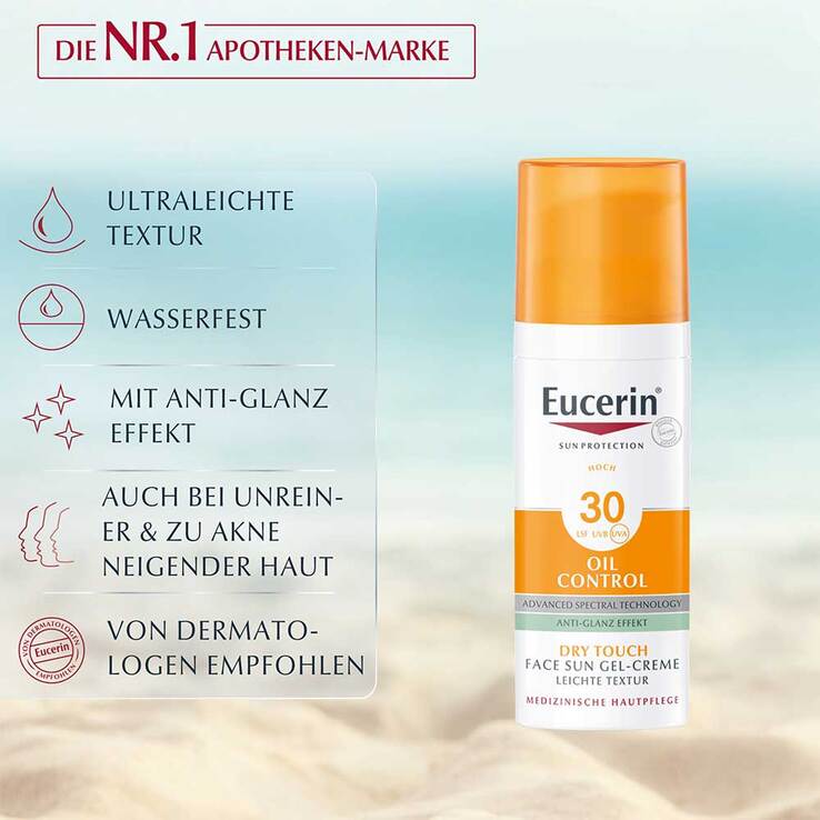 Eucerin Sun Gel-Creme Oil Control LSF 30, 50 ml