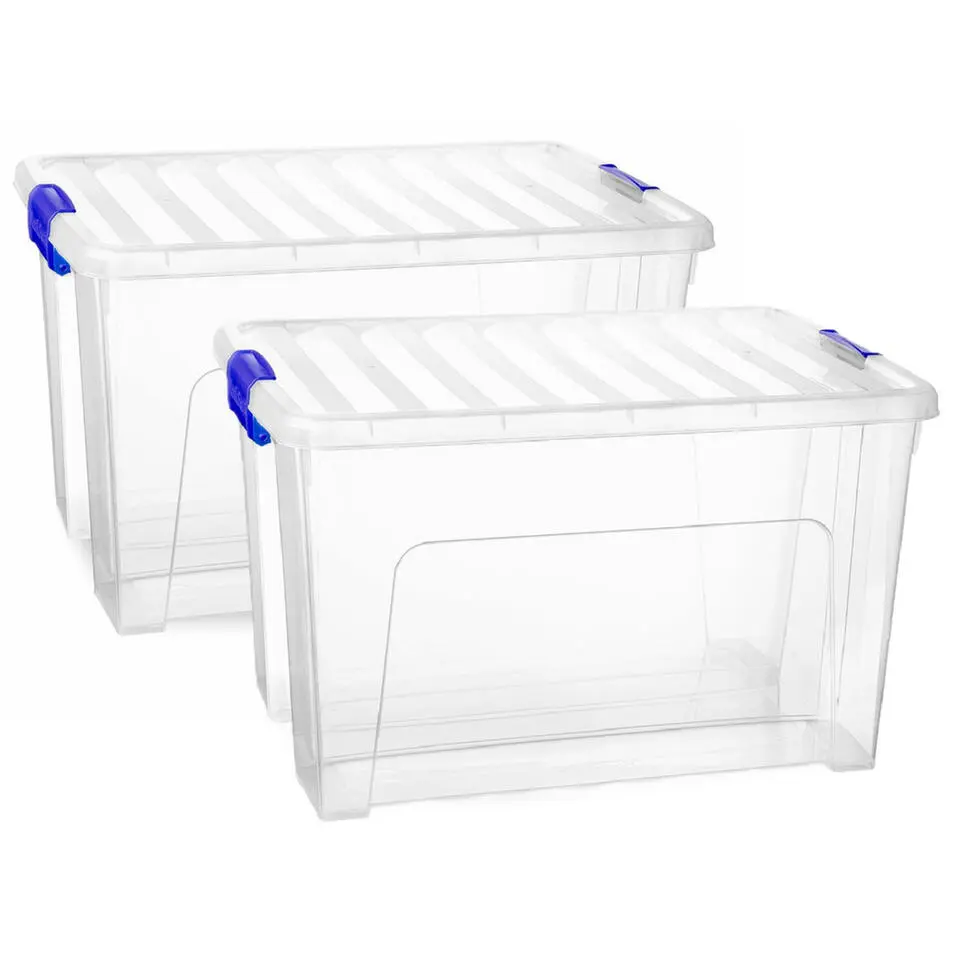 Plasticforte Multi Storage Opslagbox - transparant - 47L