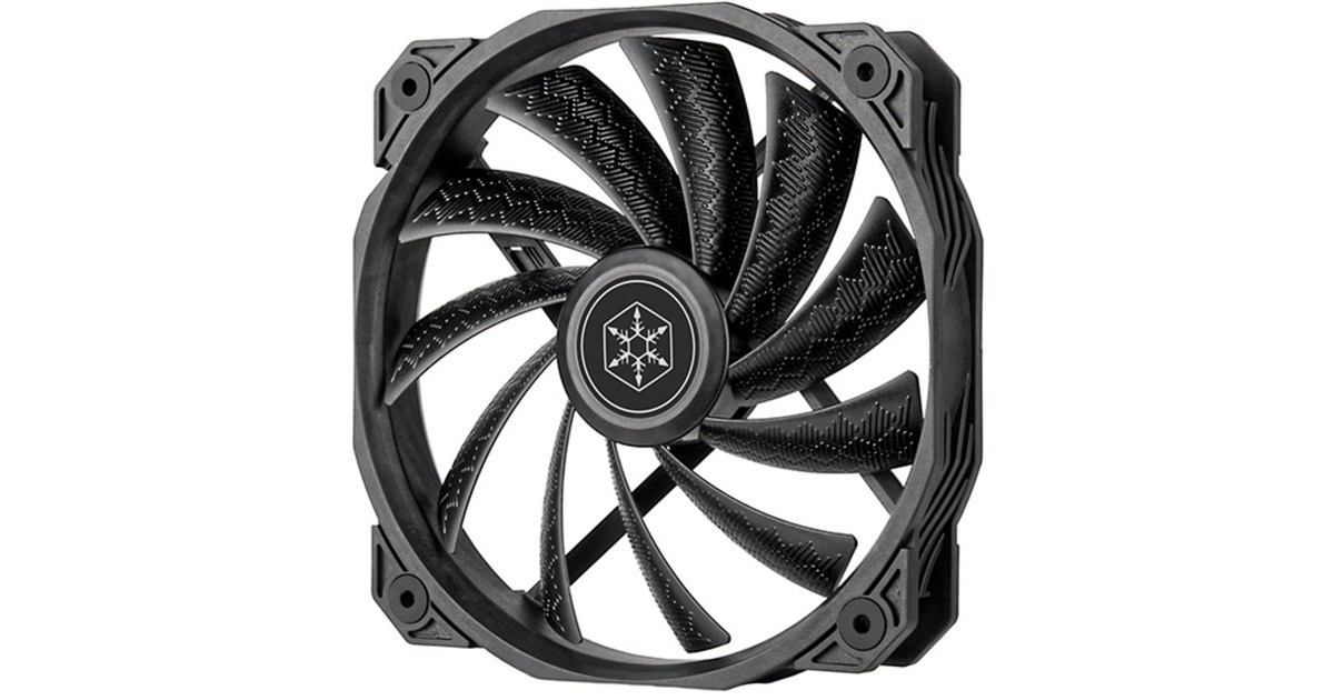 SilverStoneShark Force 160 case fan  (Zwart, 160 x 160 x 27 mm, PWM)