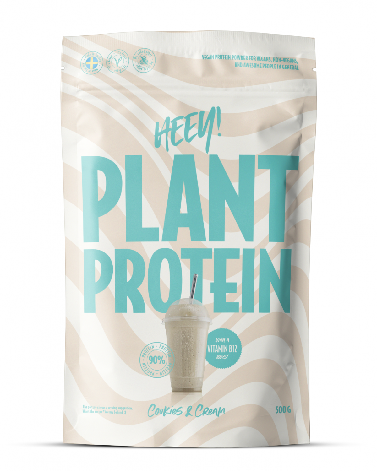 Heey! Vegan Plant Protein Cookies & Cream 500g