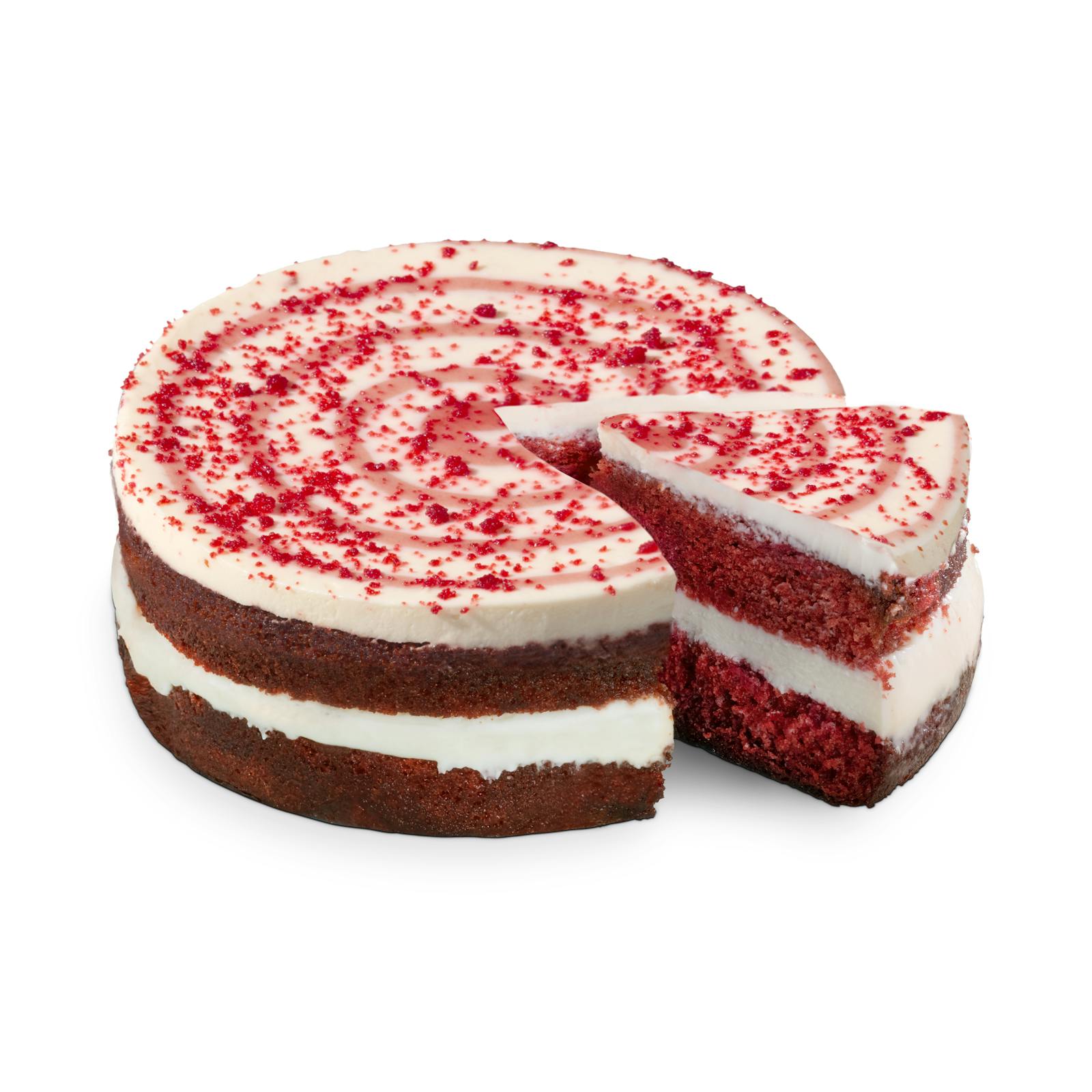 Gâteau de velours rouge glacé Hacendado