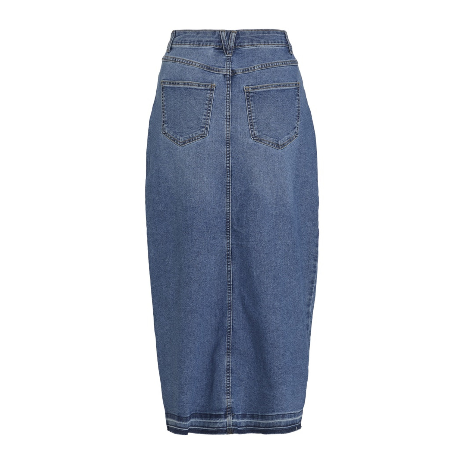 Vila VIRAY HW ANCLE DENIM SKIRT MBD