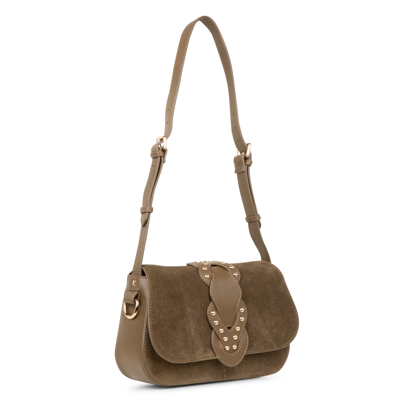 SOLEO - Sac bandoulière en cuir| Kaki