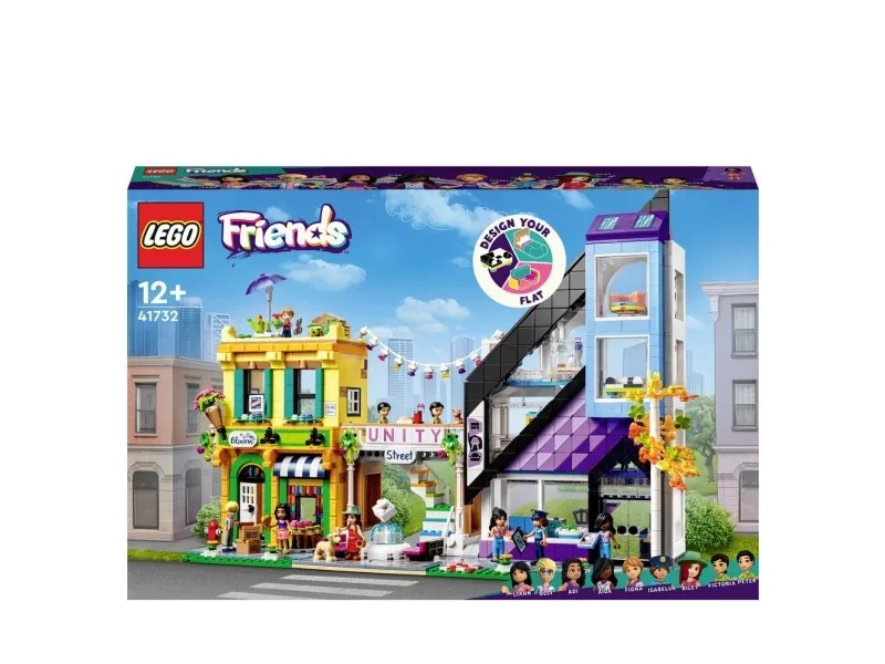 LEGO Friends 41732 Midtbyens blomster- og designbutikker