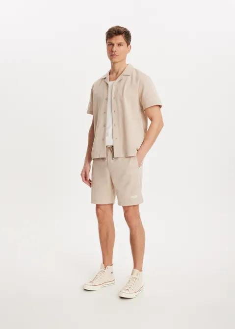 Korte broek two tone zand (ZAND)