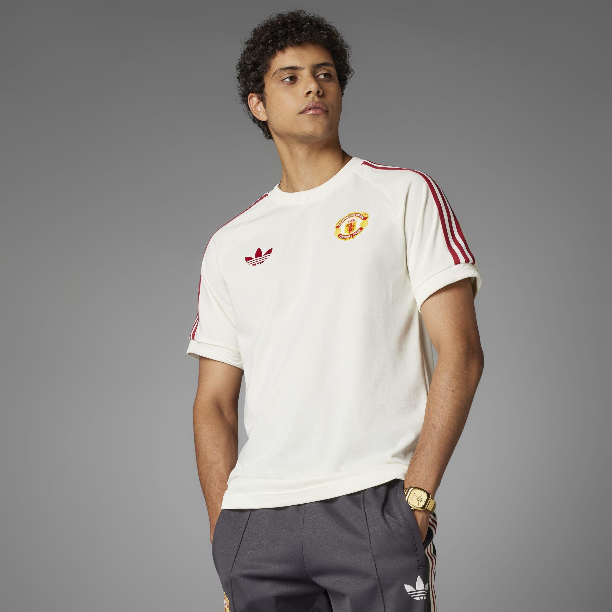 adidas Originals Manchester United Adicolor Classics 3 Stripes T Shirt Adults