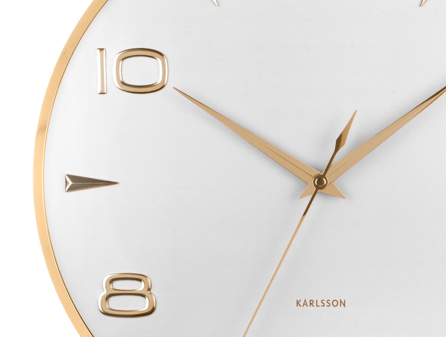 Wall clock Sienna Glow white