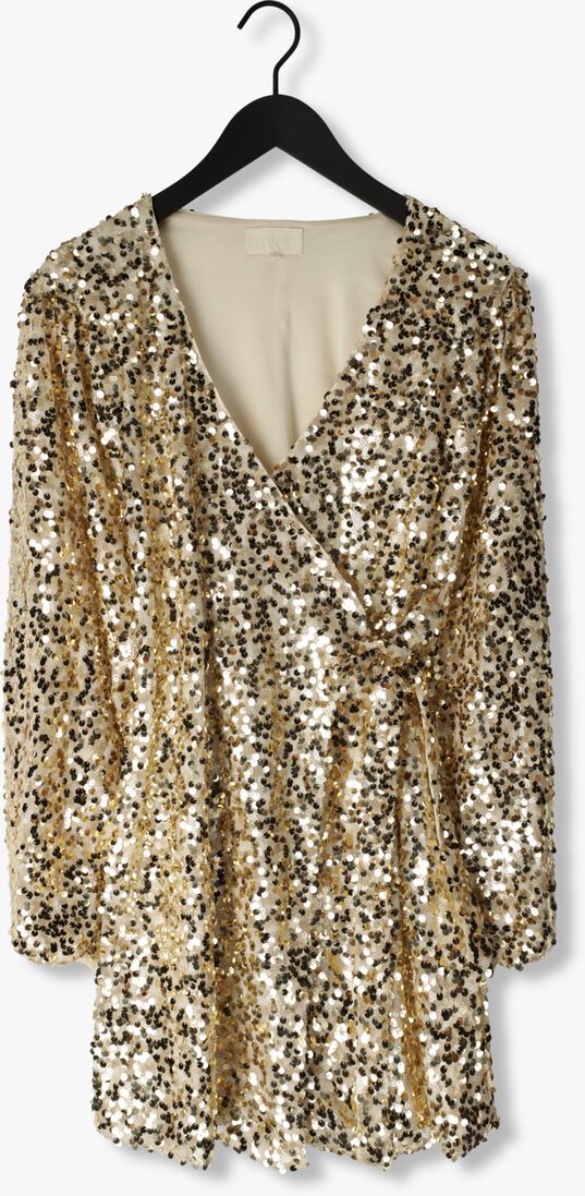NOTRE-V gouden notre-v mini jurk nv-bing party dress