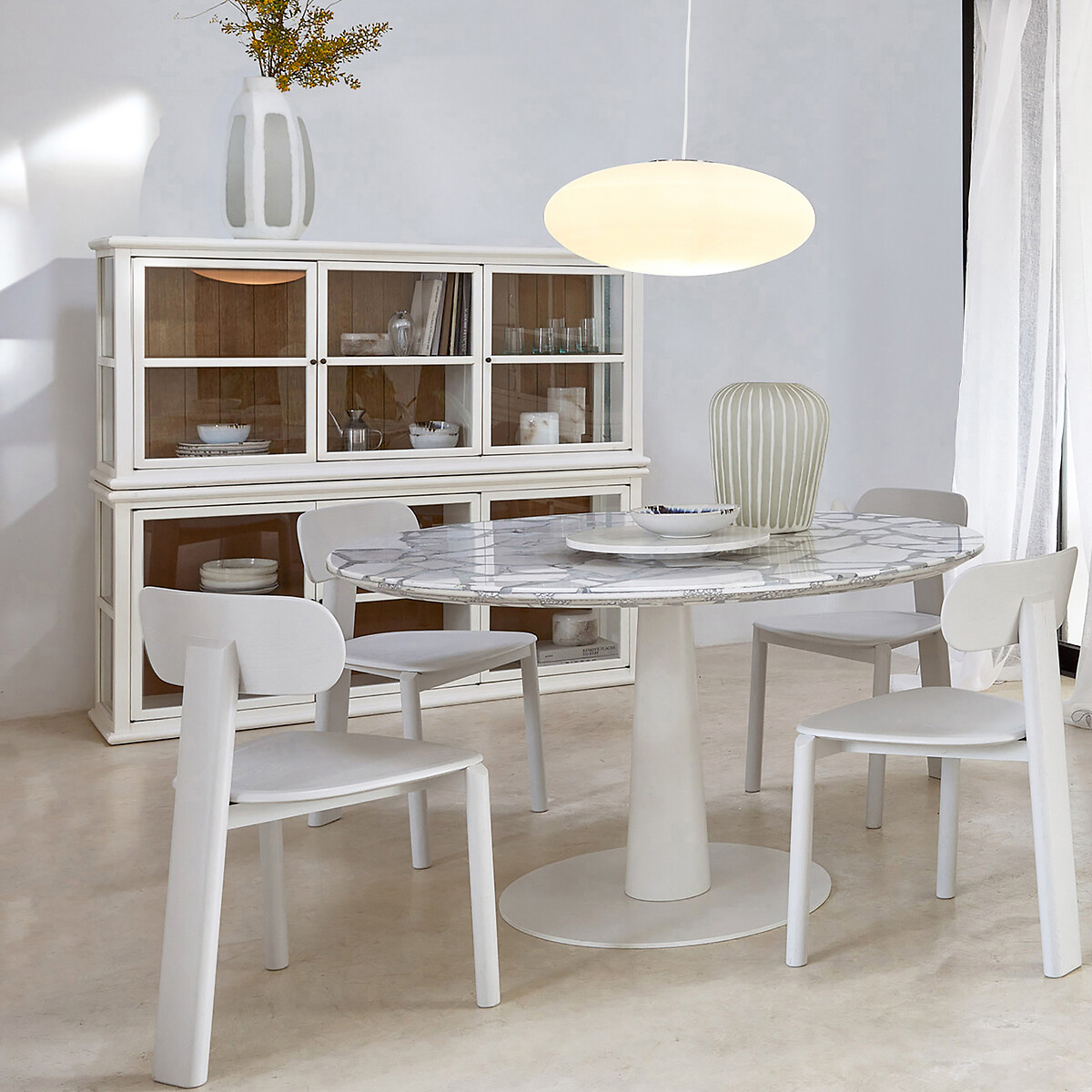 AM.PM<br>Luminária pendente em vidro fosco, formato oval, Raeyes