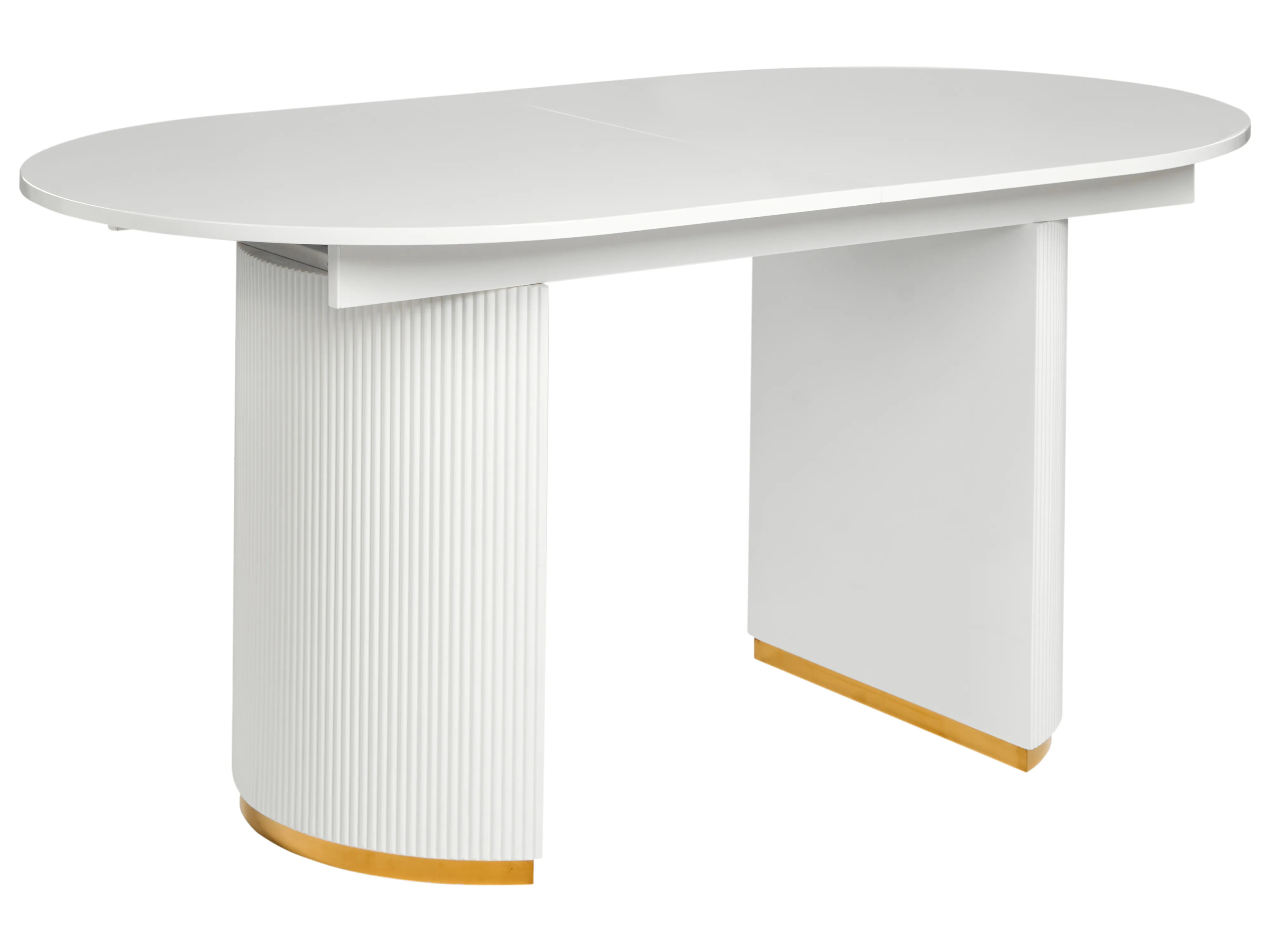 Eettafel uitschuifbaar DULVERTON Wit 90 cm 160/200 cm