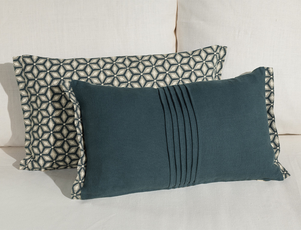 Coussin réversible-Trompe l'œil
