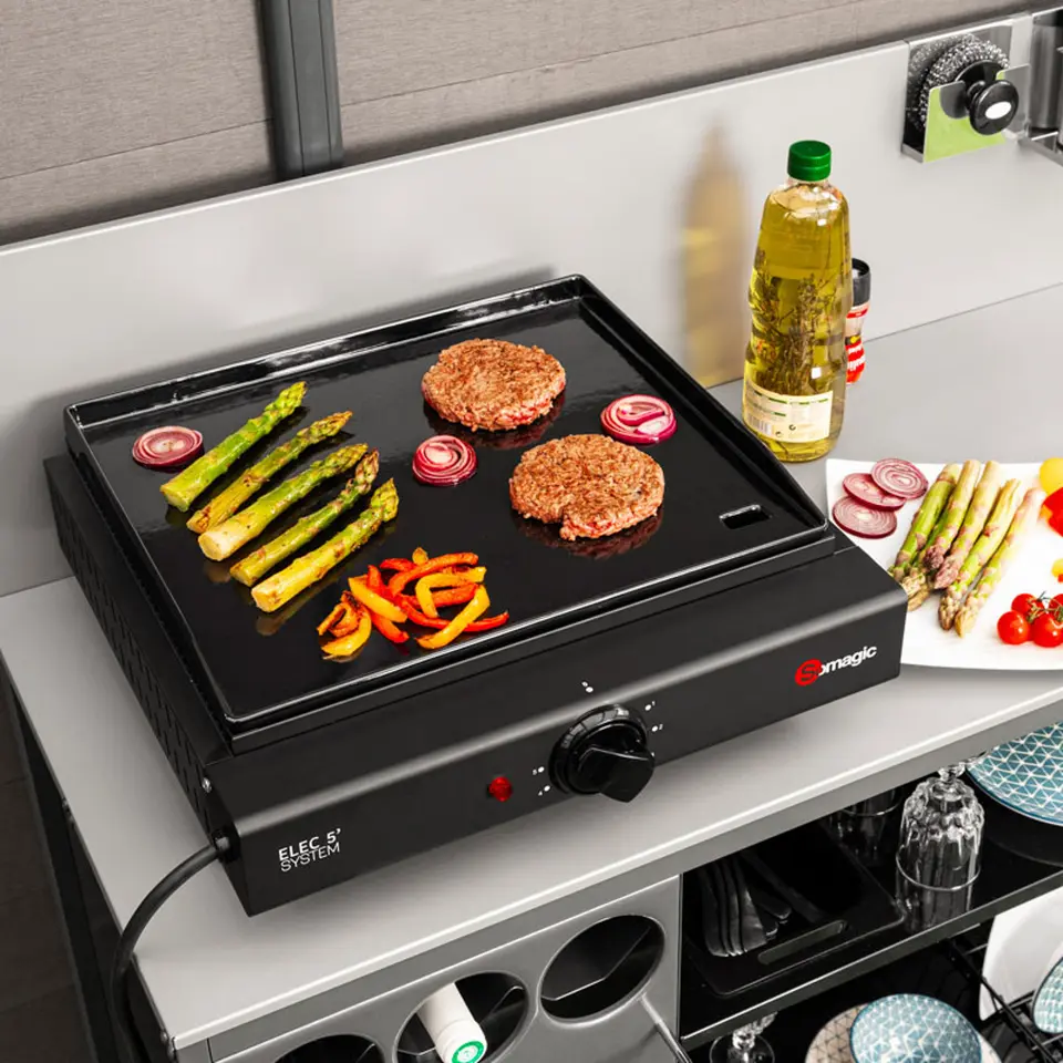 Somagic Plancha OLIANA - Zwart - Staal