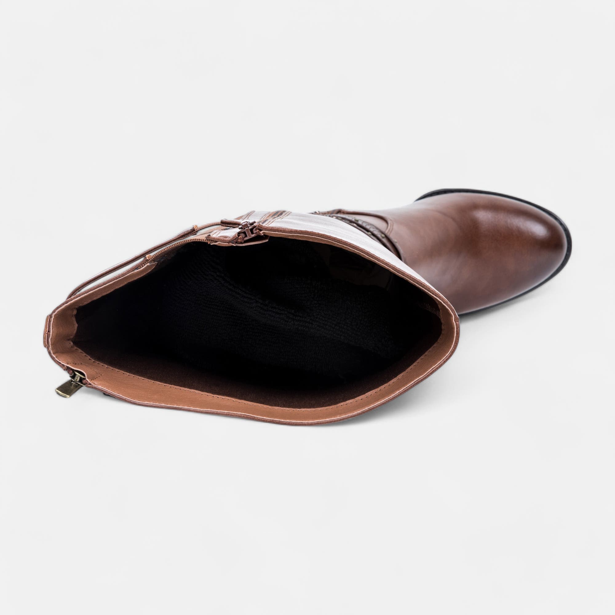 Bottes à talon Femme cognac