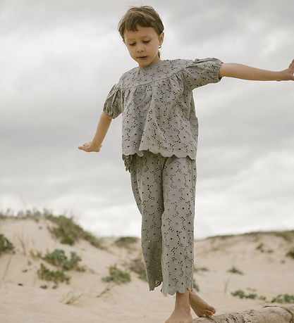 Lil' Atelier Bluse - NmfDally - Forest Nebel