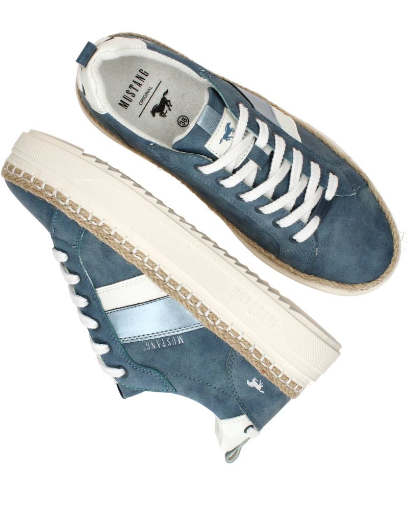 Mustang Sneakers Blauw Dames
