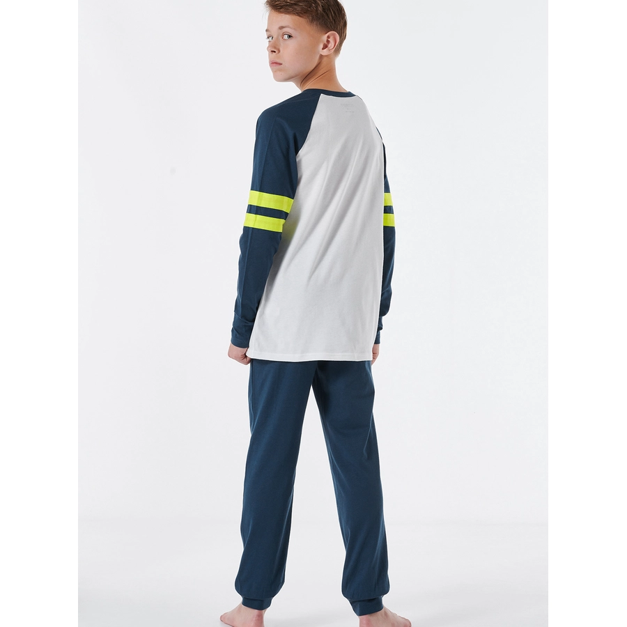 Schiesser Pyjama Organic Cotton nachtblau