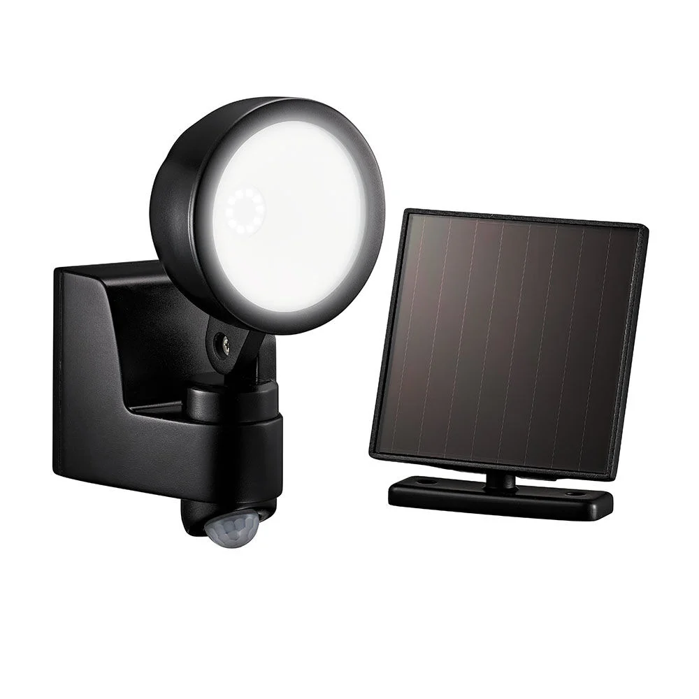 Projecteur LED solaire détecteur de mouvement 1 spot rond