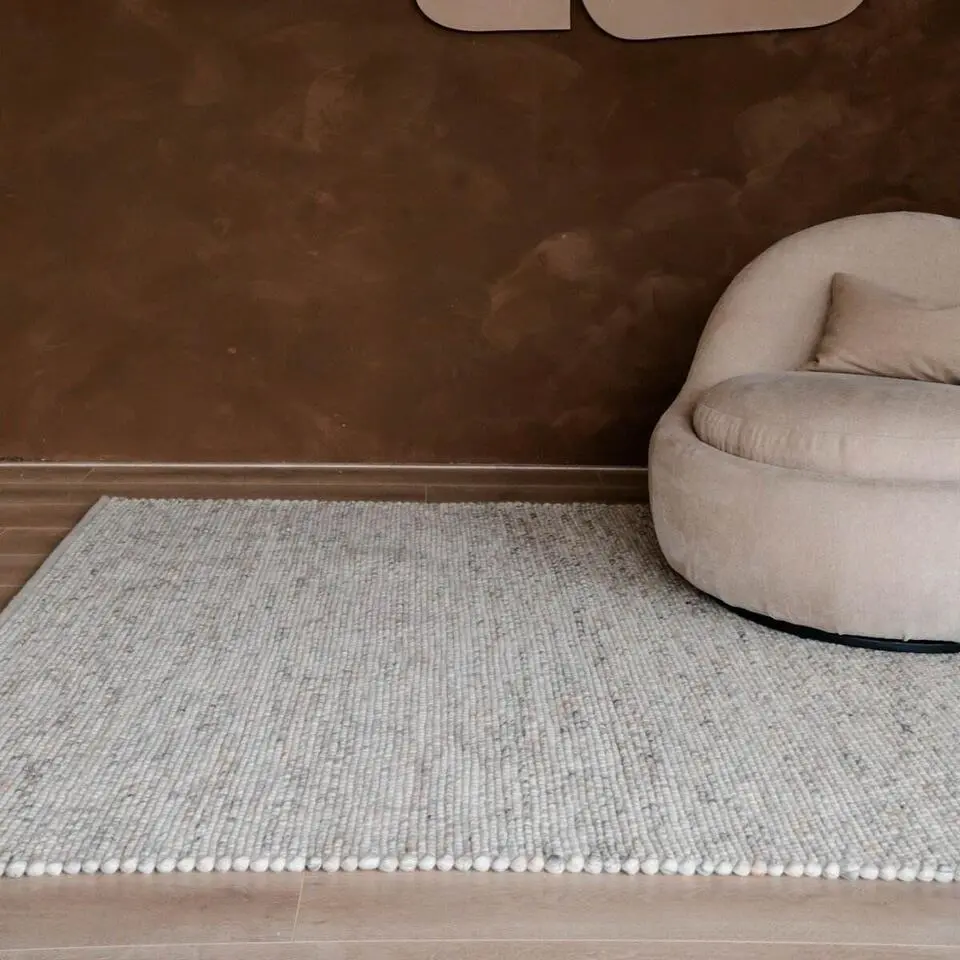 Interieur05 Wollen Vloerkleed beige/wit gemeleerd Vik - 230 x 160 cm