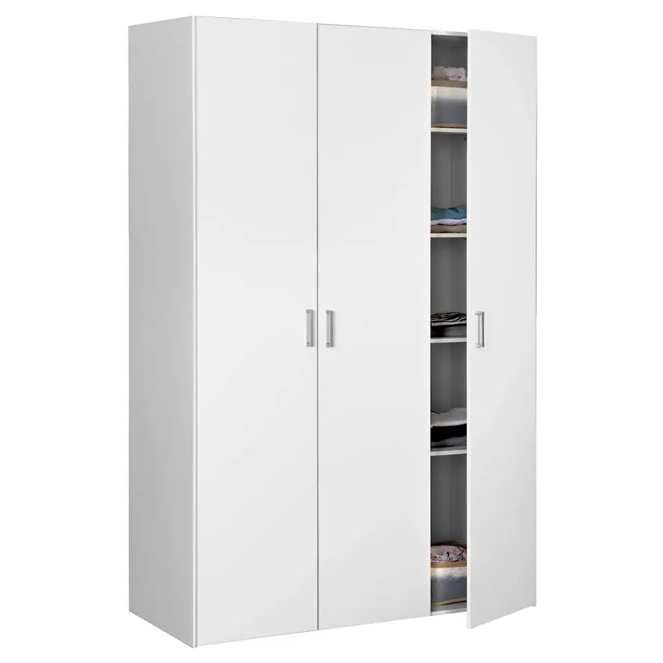 Kledingkast Space 3-deurs - wit - 175,4x115,8x49,5 cm