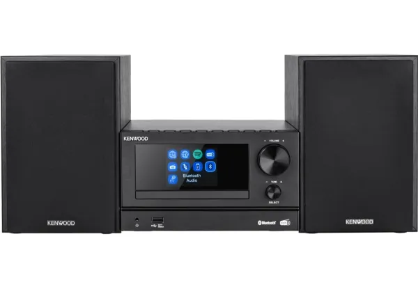 Kenwood M-7000S, Home audio mini system, Sort, 1 diske, 30 W, 2-vejs, 6 ohm (O)