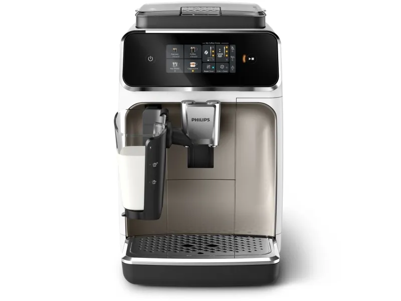 Philips Series 2300 EP2333 - Automatisk kaffemaskine med capuccinatore - 15 bar - hvid/krom