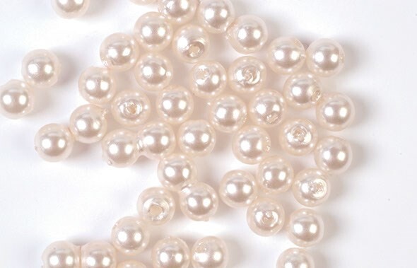 Voksperler Til Smykker - Creme - 3 MM - 500 G