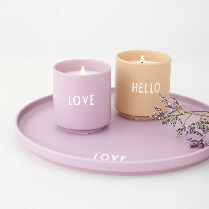 Design Letters - Duftkerze, Hello / beige