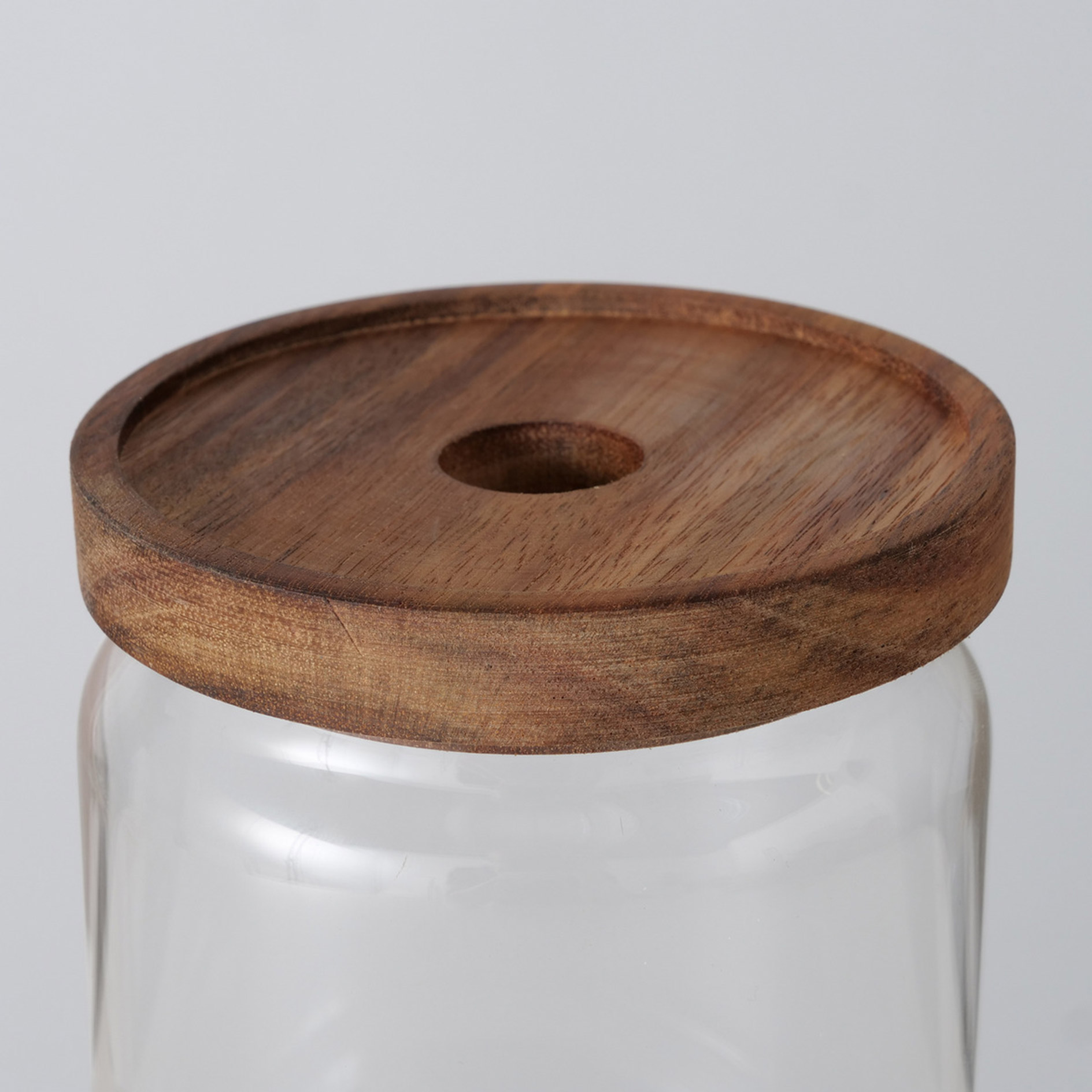 Vorratsglas - Akazie - Klarglas - 15 cm