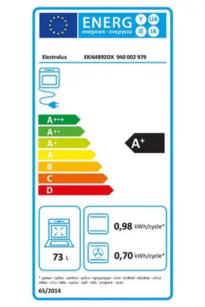Electrolux EKI64892DX - cuisinière à induction