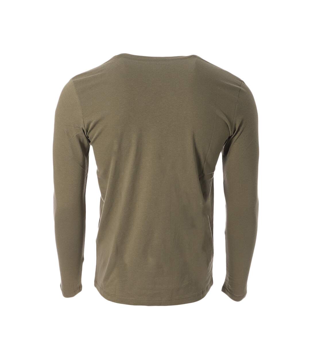 T-Shirt Manches Longues Kaki Homme Jack and Jones Albie