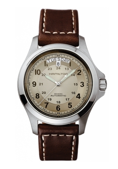 Hamilton Khaki King Herrenuhr Day Date Automatik 40mm Beige