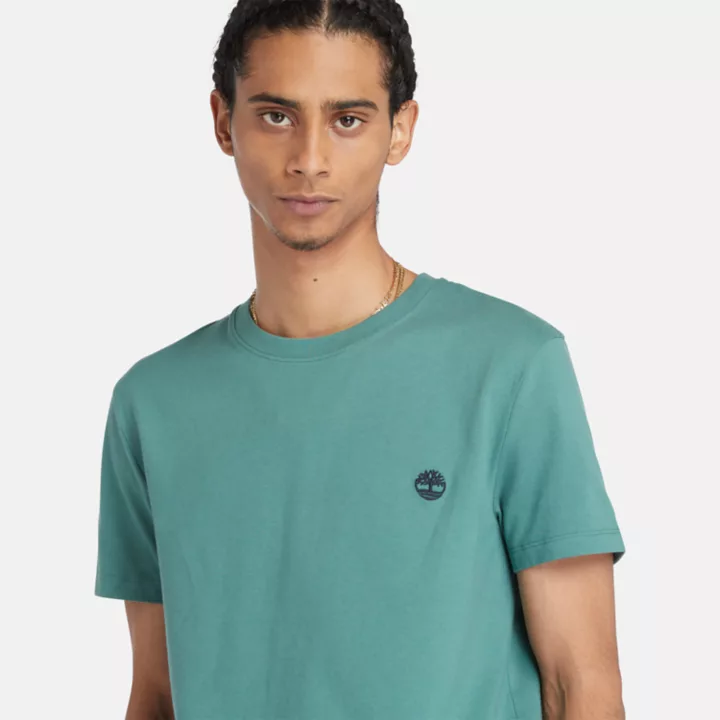 T-shirt Dunstan River pour homme en bleu sarcelle