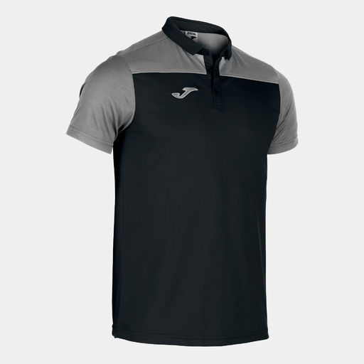 Polo Manga Corta Joma Hobby Ii Preto Gris