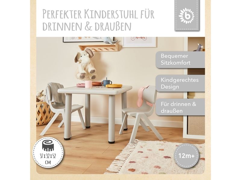 bieco Stuhl Silber Kinderstuhl