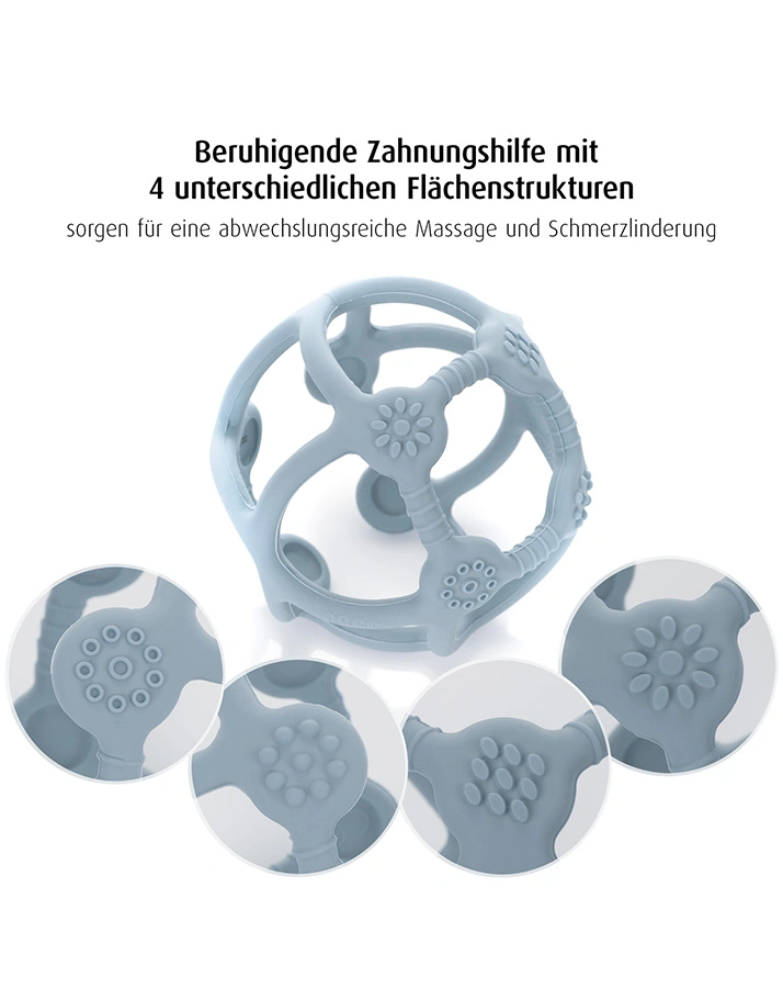 Greifling BITE & PLAY BALL in blau